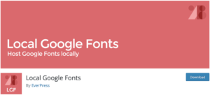 Infografik Local Google Fonts by EverPress Plugin