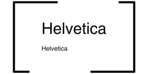 Helvetica Schriftart Font