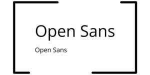 Open Sans Schriftart Font