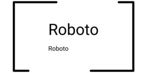 Roboto Schriftart Font