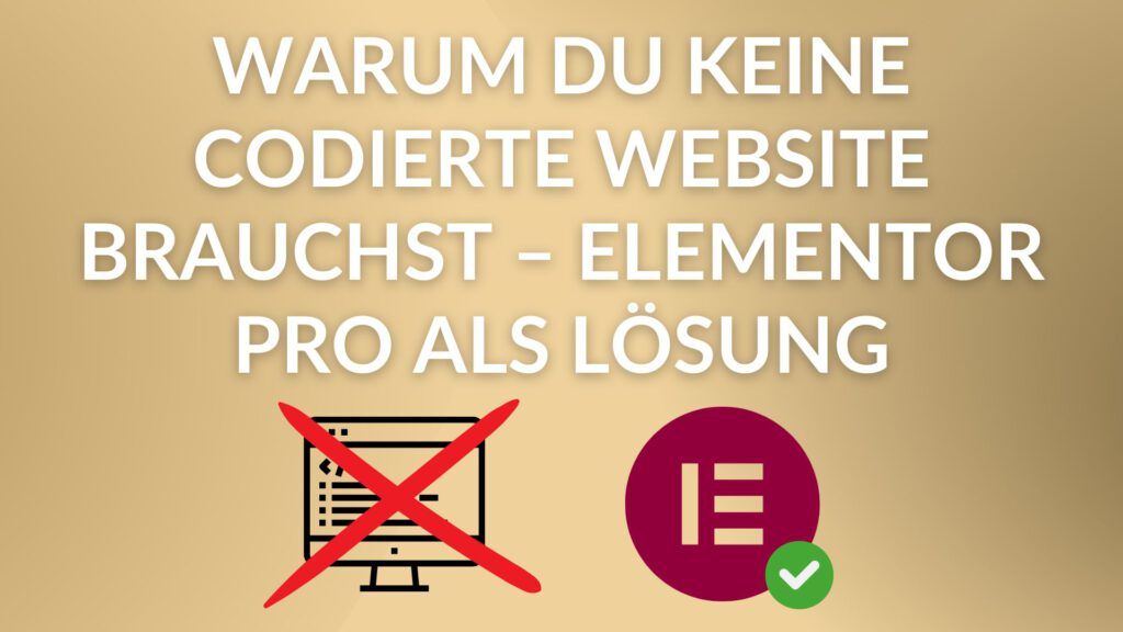 Warum du keine codierte Website brauchst – Elementor Pro als Lösung blog thumbnail by thomas gress