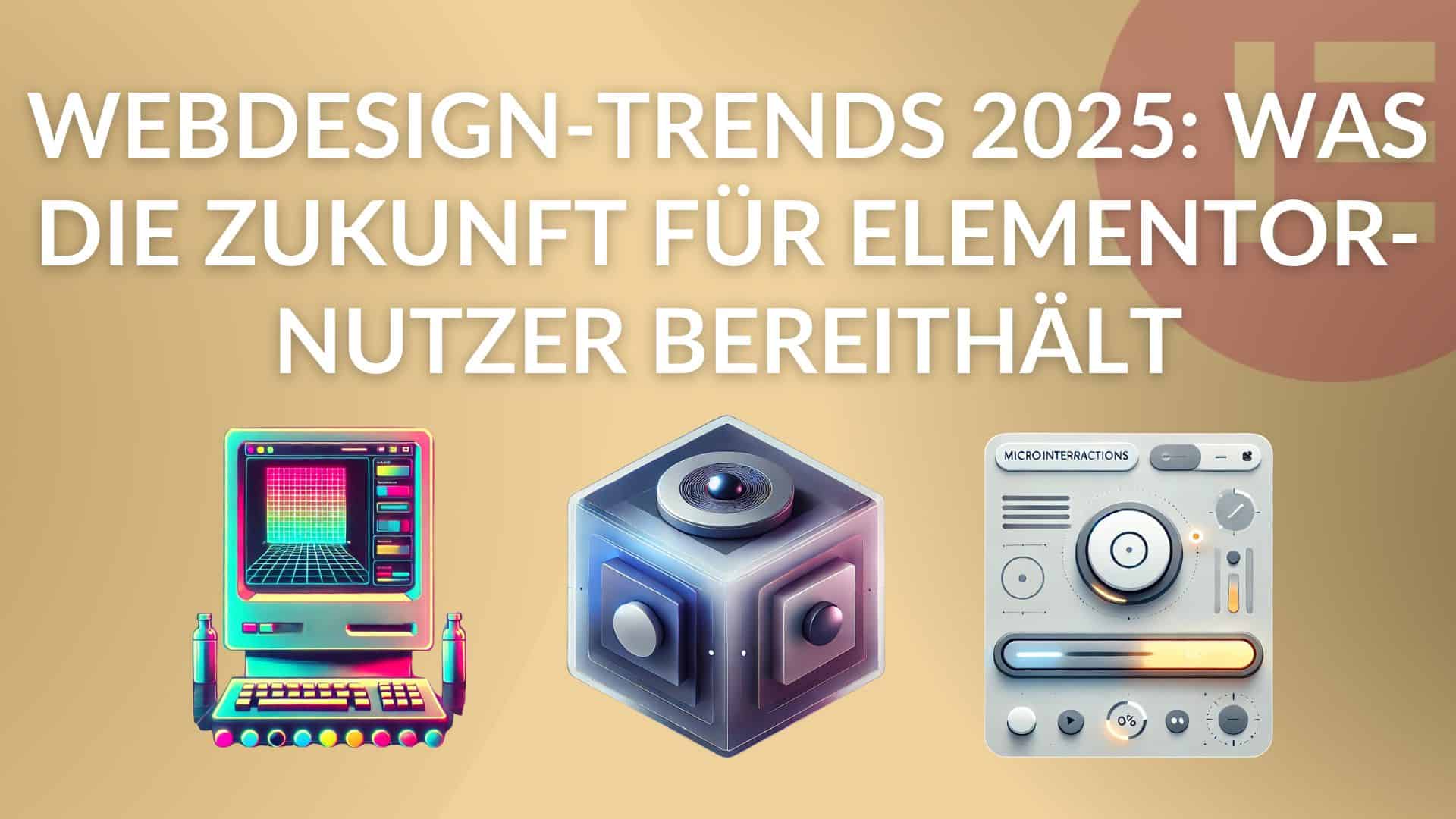 Webdesign-Trends 2025 Was die Zukunft für Elementor-Nutzer bereithält