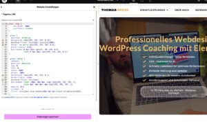 Elementor Pro individuelles css einfuegen