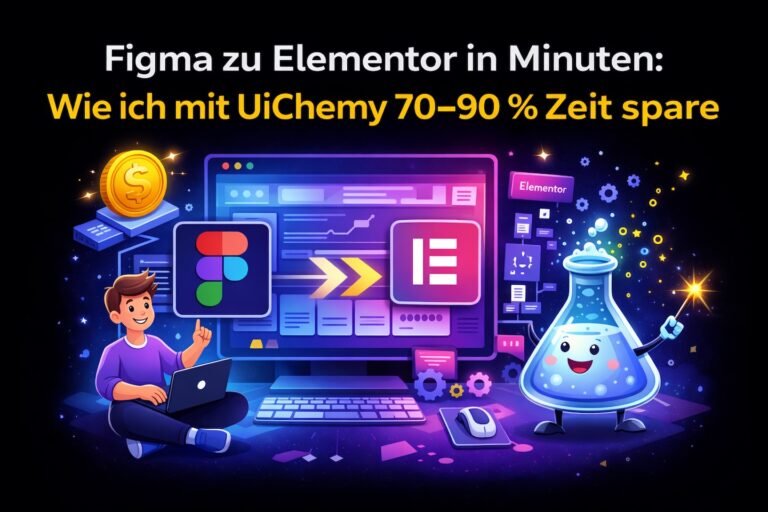 ein blogbeitragsbild von thomasgress über ui chemy figma zu elementor exportieren