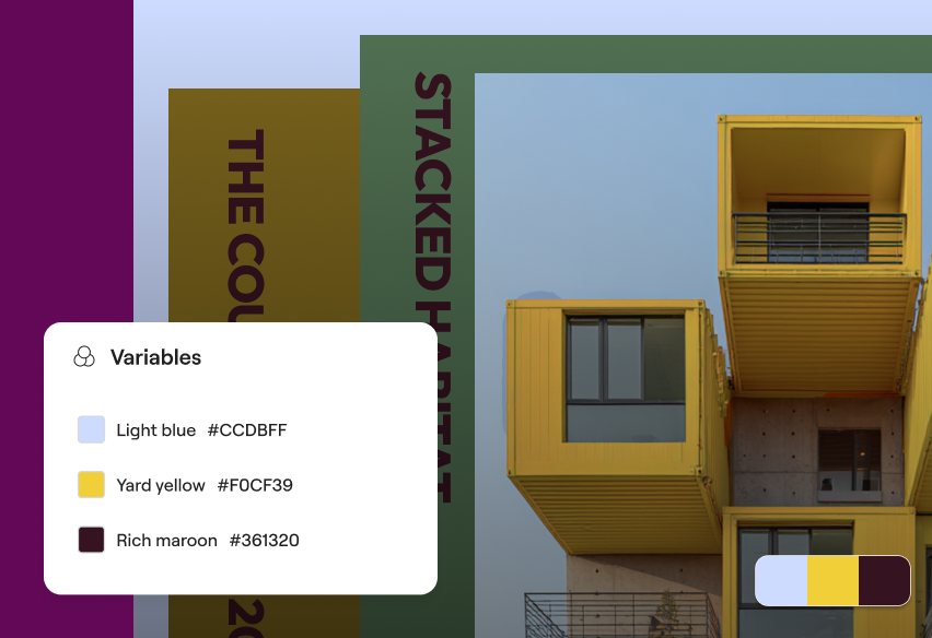 Elementor v4 Editor ist da: Vom Page Builder zum professionellen Design-System 3 Bunte Containerarchitektur mit Farbvariablen für den Elementor v4 Editor