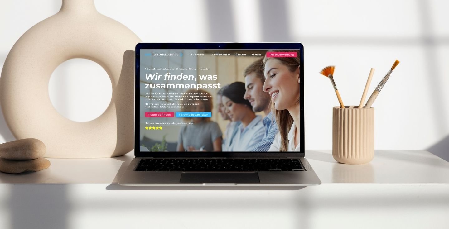 Personalvermittler Website für Recruiter – erstellt mit Elementor Pro von Thomas Gress