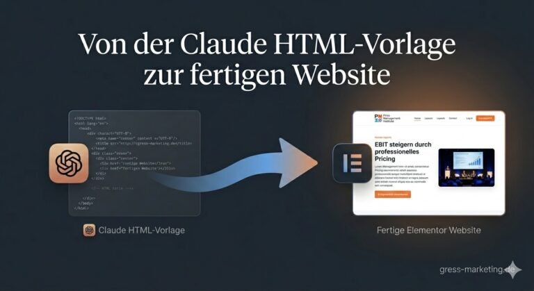 Von der HTML-Vorlage zur fertigen Website mit Thomas Gress