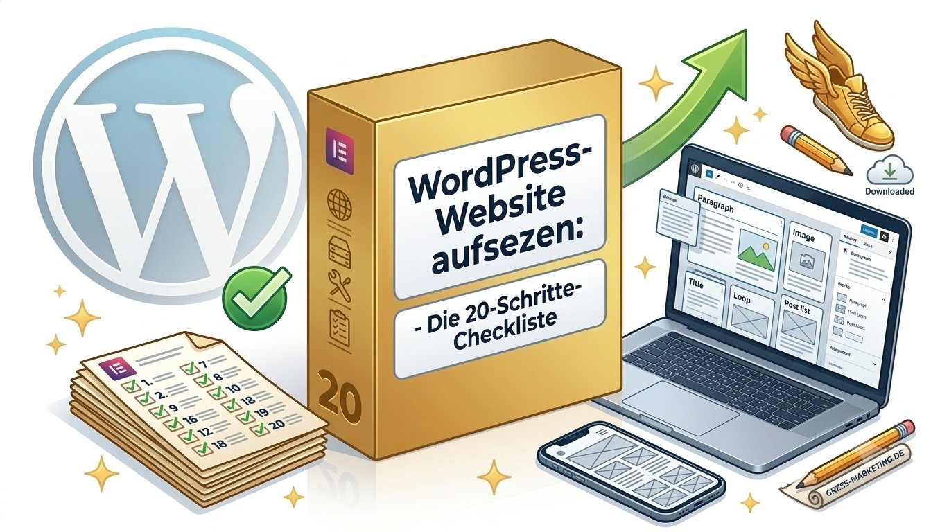 Bild mit Tet einer WordPress Website Checkliste by thomas gress