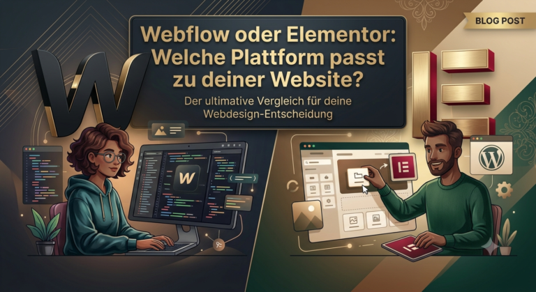 WordPress & Elementor Pro Experte Thomas Gress - Startseite 19 blogbeitragsbild elementor oder webflow von thomas gress